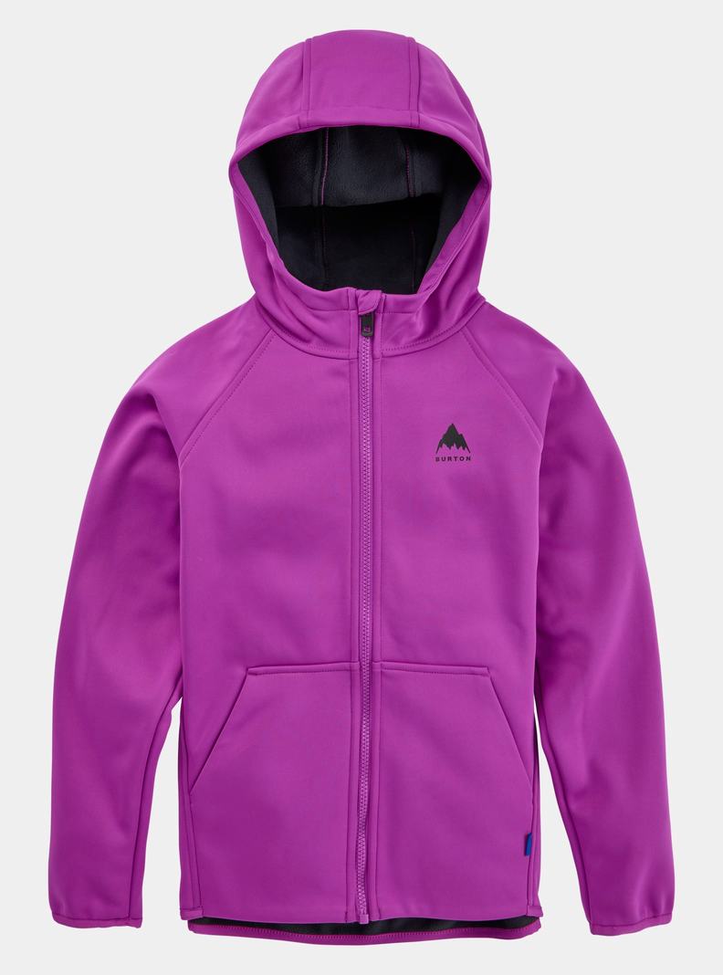 Burton Crown Weatherproof Full-Zip Fleece Sweatshirts Kinder Lila | 597-YSEUNL