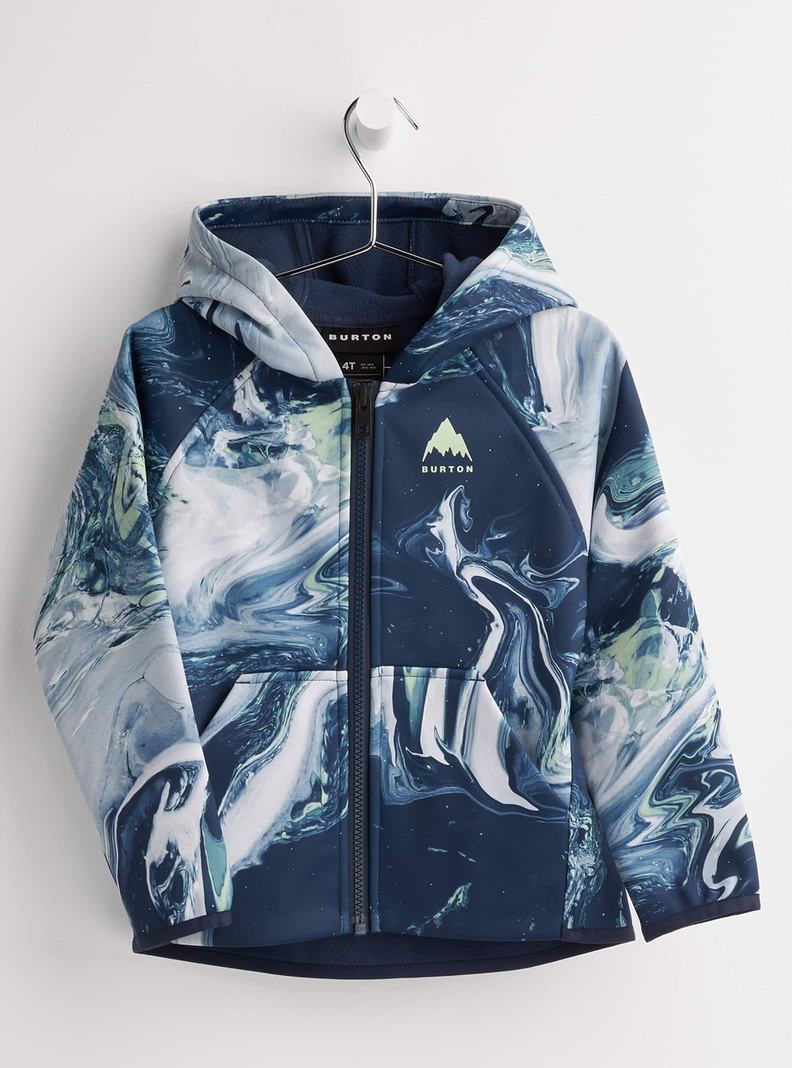 Burton Crown Weatherproof Full-Zip Fleece Sweatshirts Kinder Blau | 618-MQHTJY