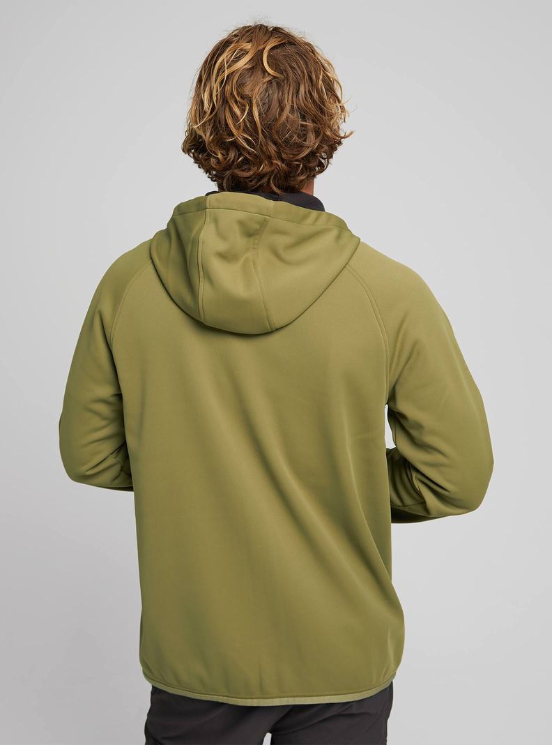 Burton Crown Weatherproof Full-Zip Fleece Sweatshirts Herren Olivgrün | 713-WKHZLF