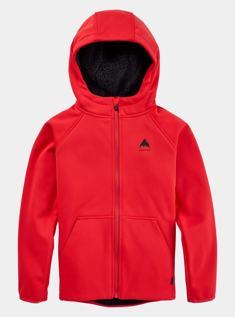 Burton Crown Weatherproof Full-Zip Sherpa Fleece Sweatshirts Kinder Rosa | 795-ZROPQD