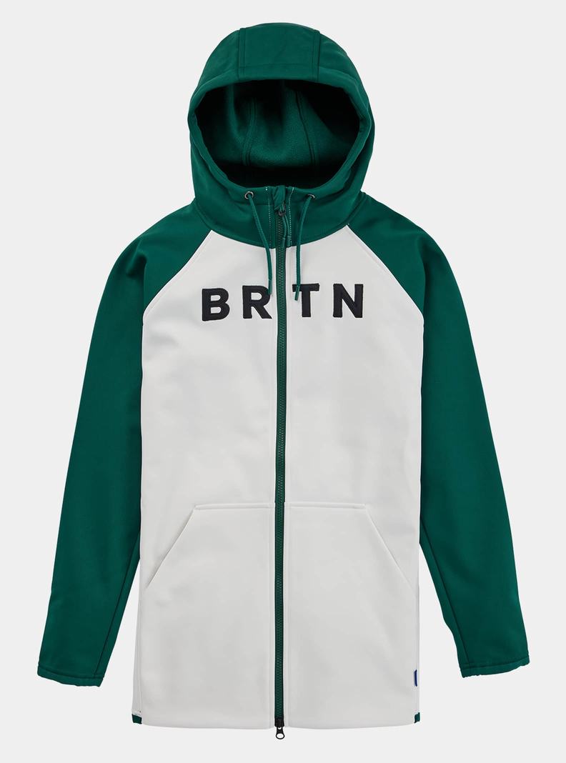 Burton Crown Weatherproof Long Full-Zip Fleece Sweatshirts Damen Braun Weiß | 205-GQRCFY