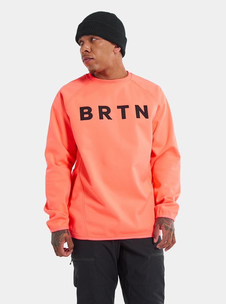 Burton Crown Weatherproof Pullover Crew Sweatshirts Herren Orange | 062-MFOKXB