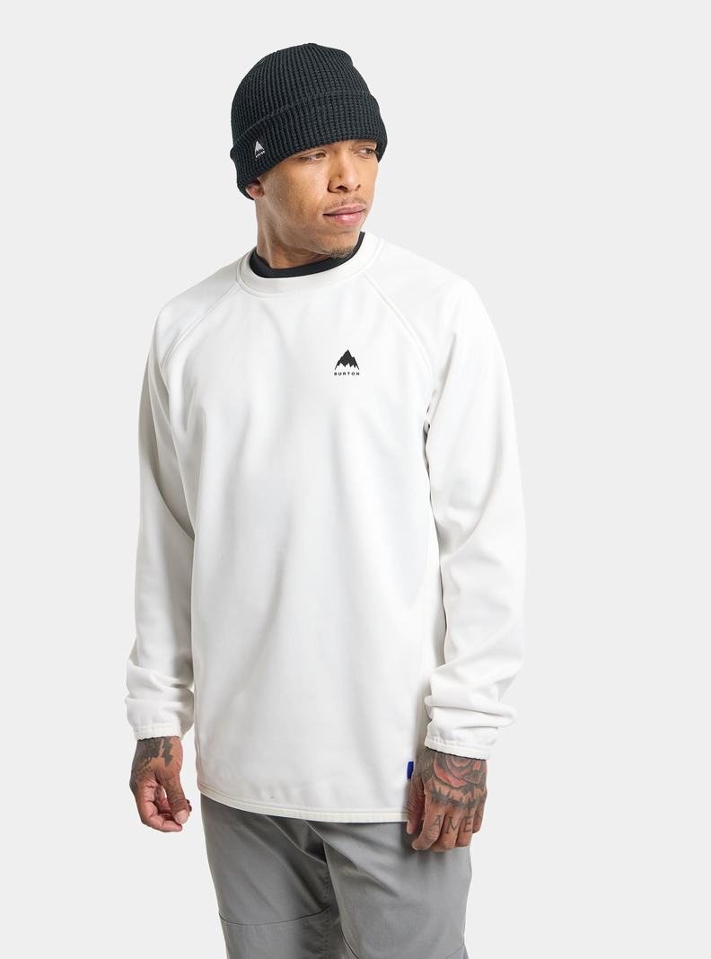 Burton Crown Weatherproof Pullover Crew Sweatshirts Herren Weiß | 214-ORQJCA