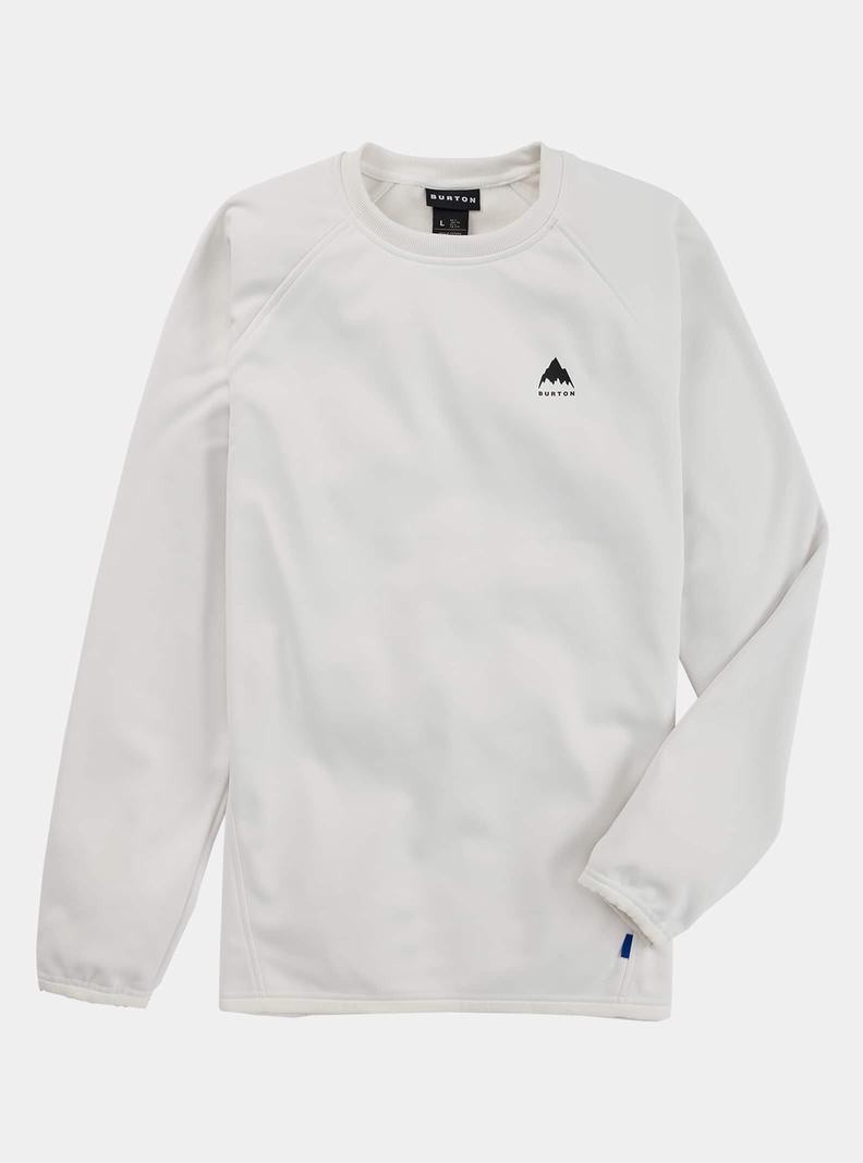 Burton Crown Weatherproof Pullover Crew Sweatshirts Herren Weiß | 214-ORQJCA