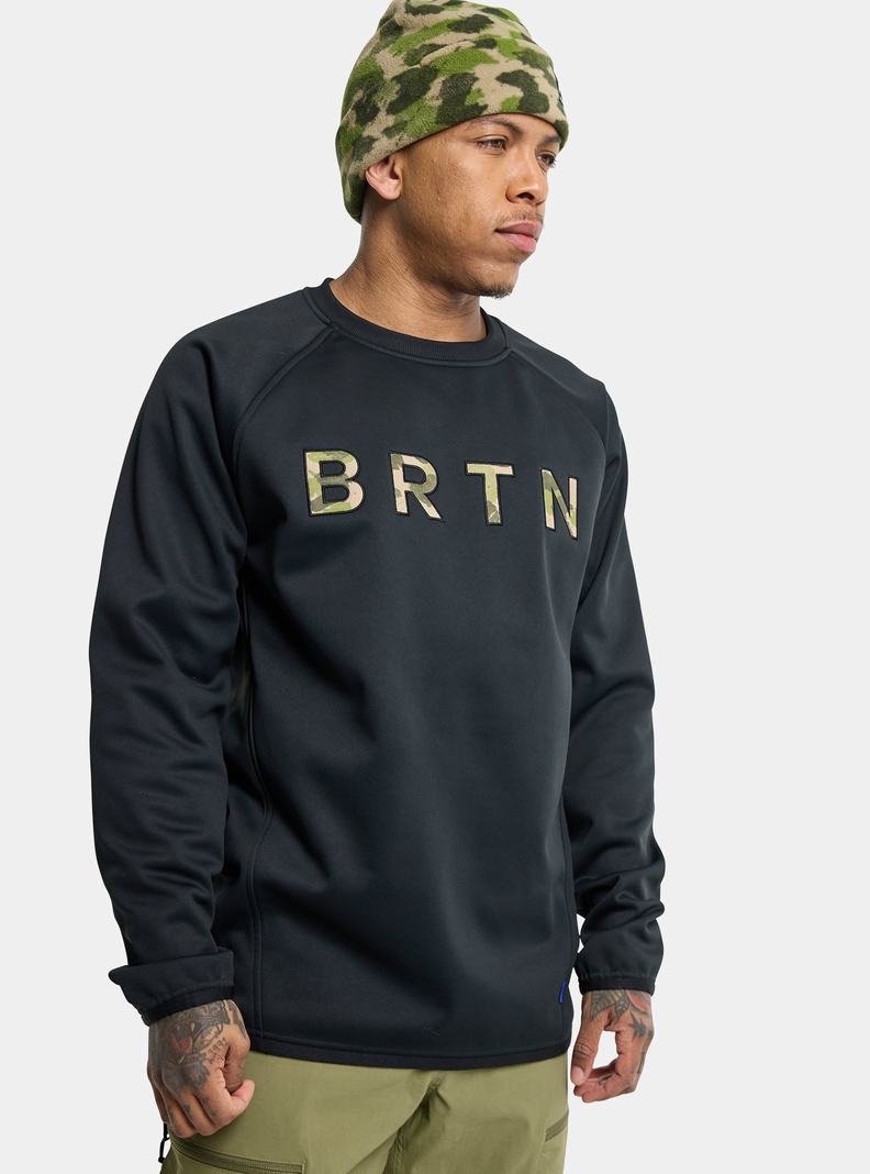 Burton Crown Weatherproof Pullover Crew Sweatshirts Herren Schwarz | 420-GYMFBR