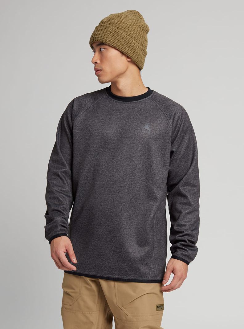 Burton Crown Weatherproof Pullover Crew Sweatshirts Herren Schwarz | 769-EFYNIQ