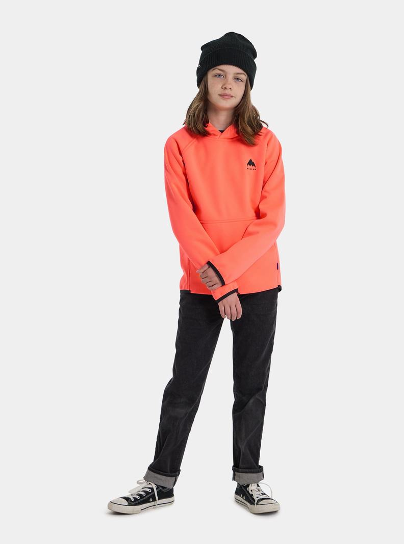 Burton Crown Weatherproof Pullover Fleece Sweatshirts Kinder Orange | 054-QYMISK