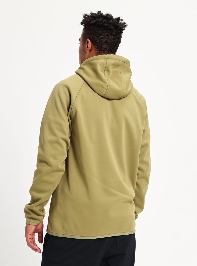 Burton Crown Weatherproof Pullover Fleece Sweatshirts Herren Olivgrün | 167-MHFAXN