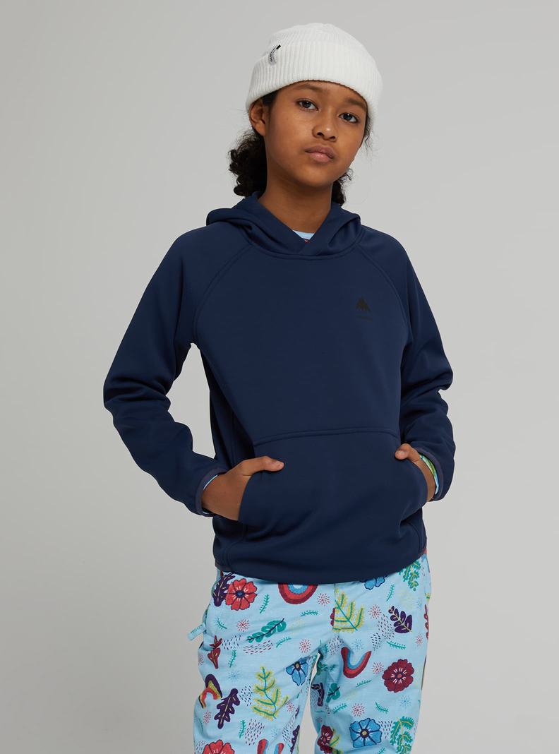 Burton Crown Weatherproof Pullover Fleece Sweatshirts Kinder Blau | 402-YXNPDI