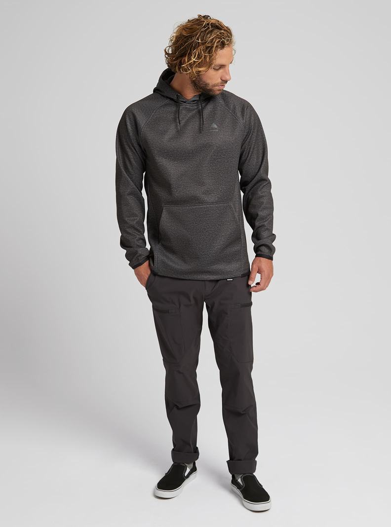 Burton Crown Weatherproof Pullover Fleece Sweatshirts Herren Schwarz | 713-UPBSFE