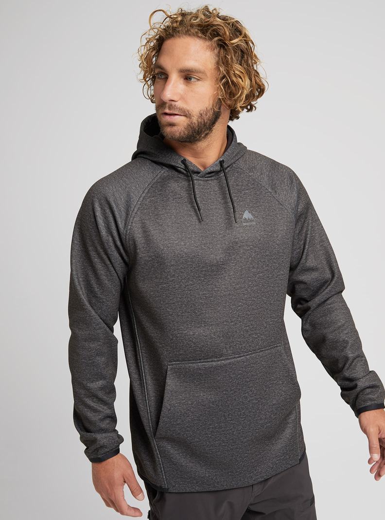 Burton Crown Weatherproof Pullover Fleece Sweatshirts Herren Schwarz | 713-UPBSFE