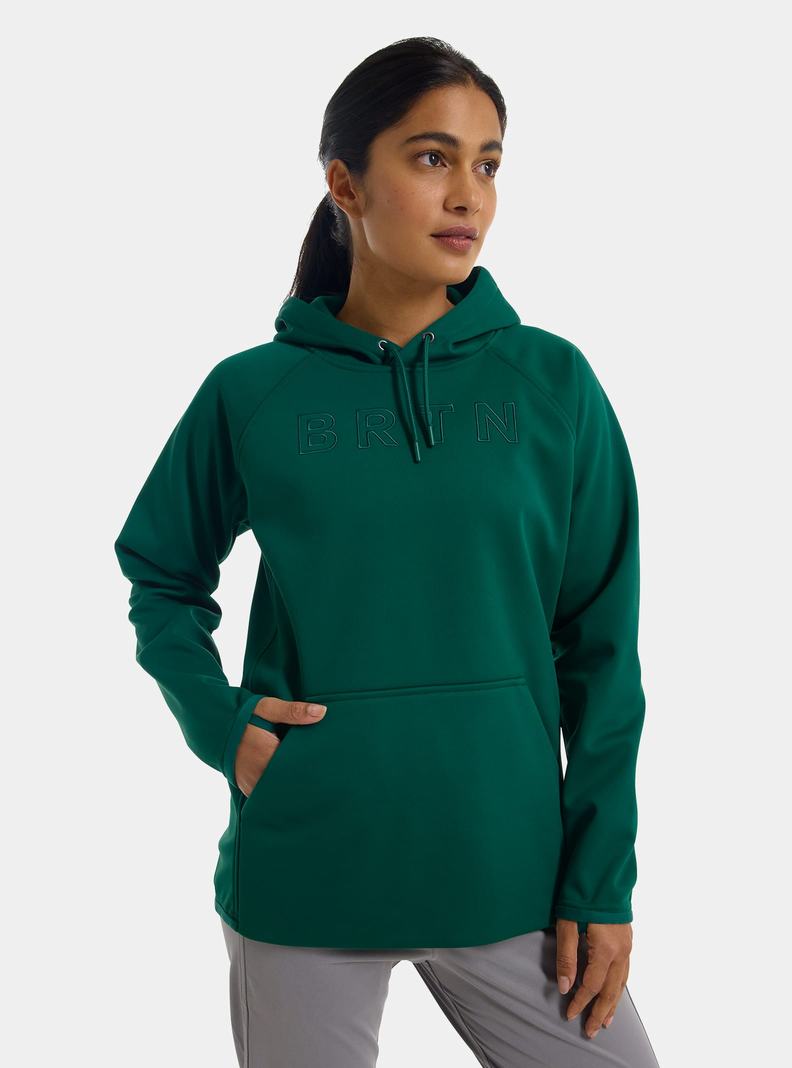 Burton Crown Weatherproof Pullover Fleece Sweatshirts Damen Braun | 948-VKXMIE