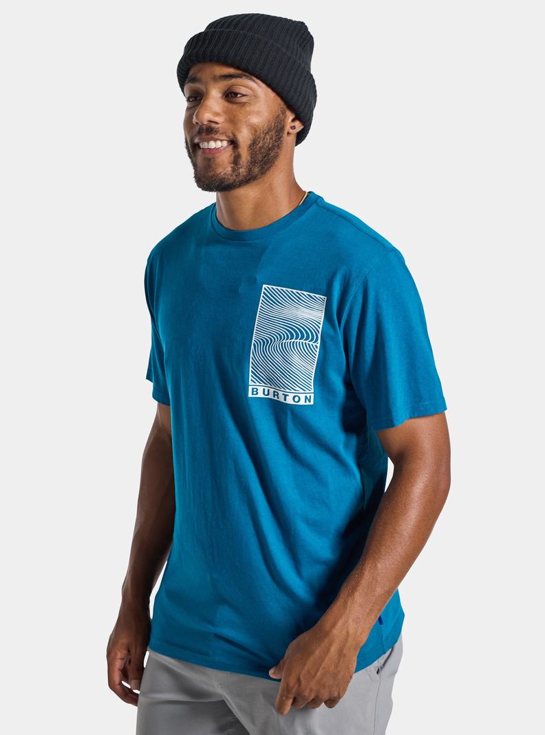 Burton Custom X Kurzes Sleeve T-Shirts Herren Blau | 076-PCKIVA