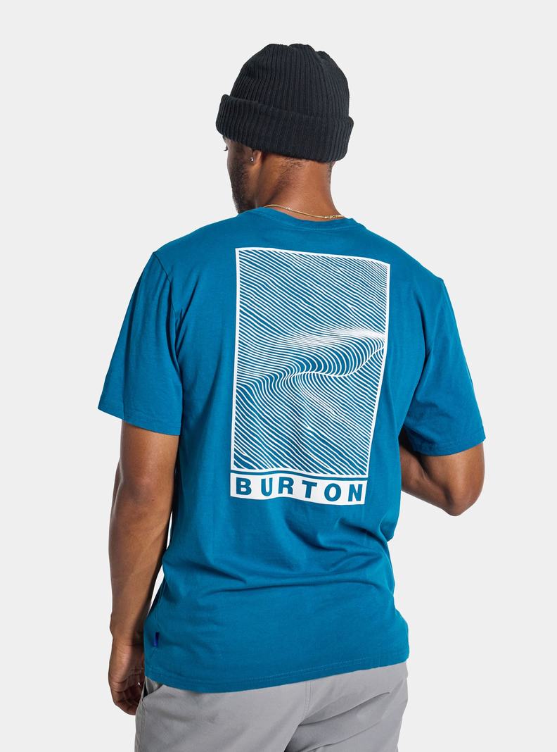 Burton Custom X Kurzes Sleeve T-Shirts Herren Blau | 076-PCKIVA