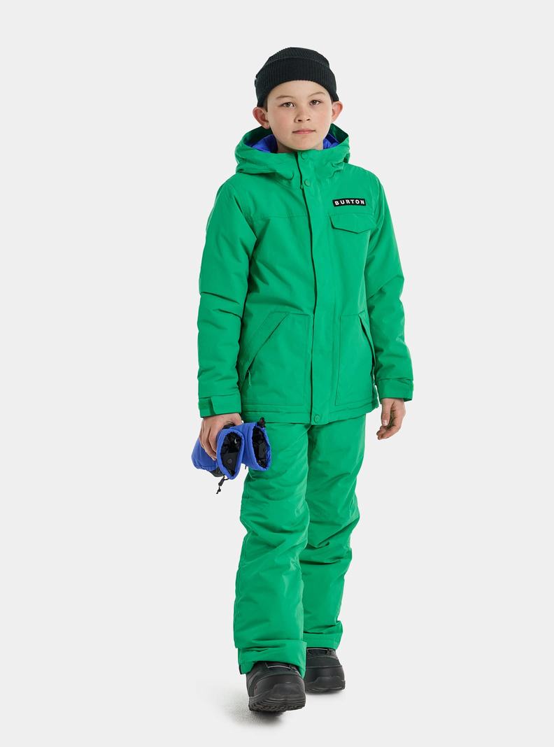 Burton Dugout 2L Snowboardjacke Kinder Grün | 602-WCBDRI