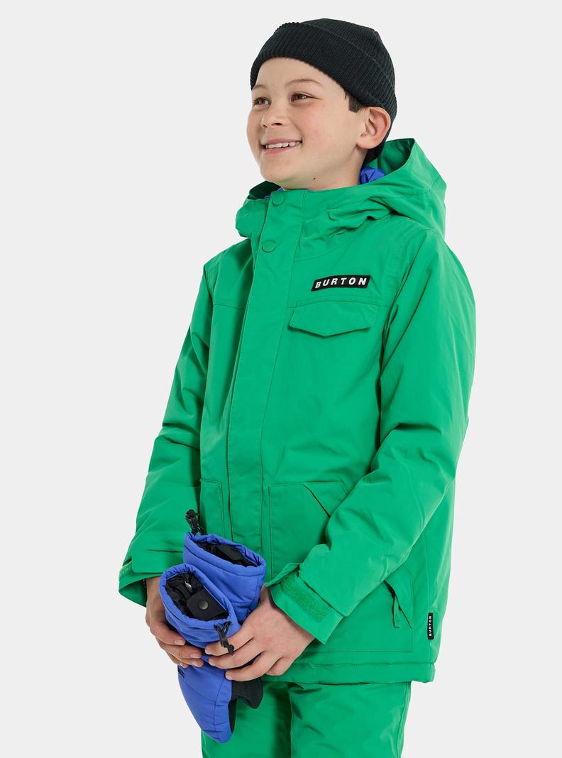 Burton Dugout 2L Snowboardjacke Kinder Grün | 602-WCBDRI