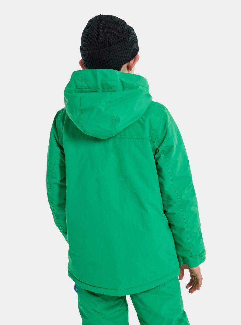 Burton Dugout 2L Snowboardjacke Kinder Grün | 602-WCBDRI
