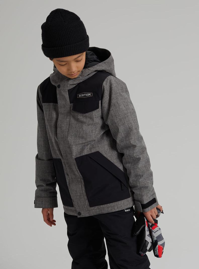 Burton Dugout 2L Snowboardjacke Kinder Grau | 761-BUOJYH