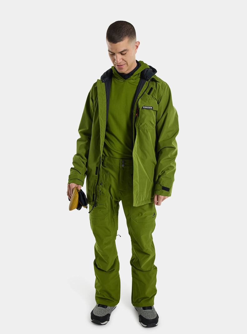 Burton Dunmore 2L Snowboardjacke Herren Grün | 726-GYBWZX