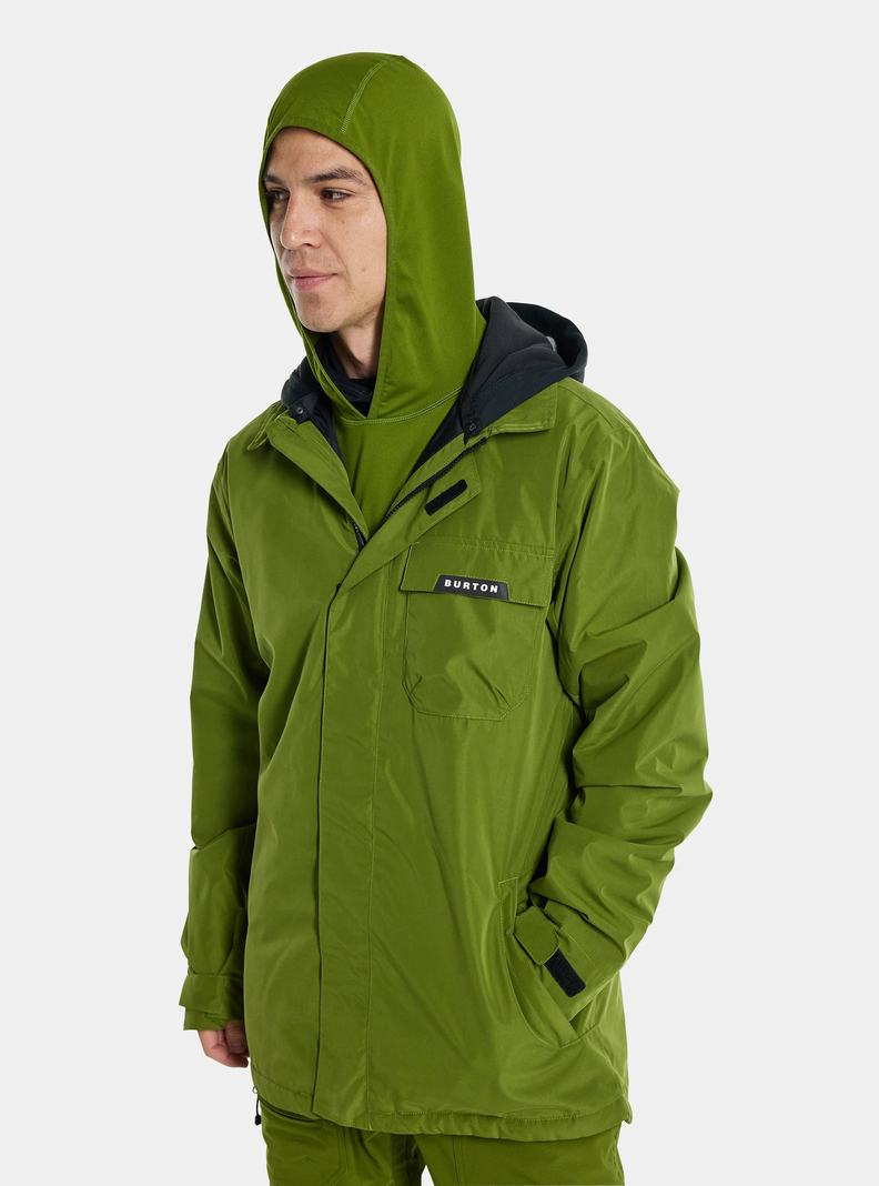 Burton Dunmore 2L Snowboardjacke Herren Grün | 726-GYBWZX