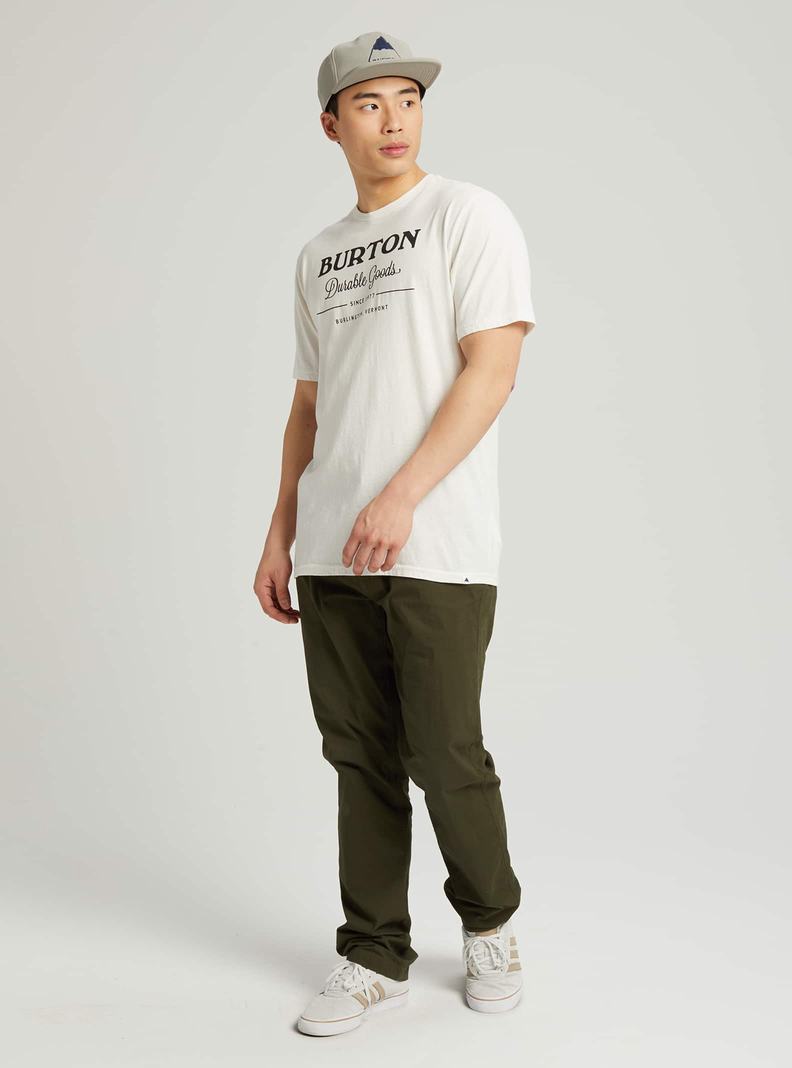 Burton Durable Goods Kurzes Sleeve T-Shirts Damen Weiß | 402-PORAYZ