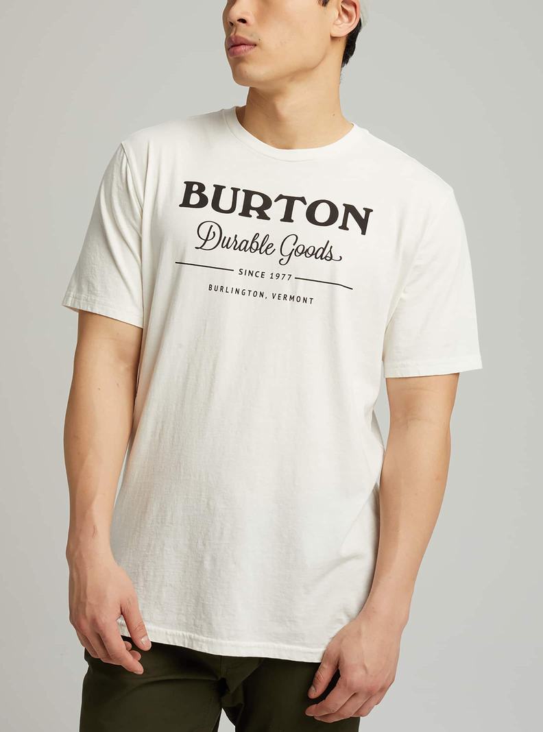 Burton Durable Goods Kurzes Sleeve T-Shirts Damen Weiß | 402-PORAYZ