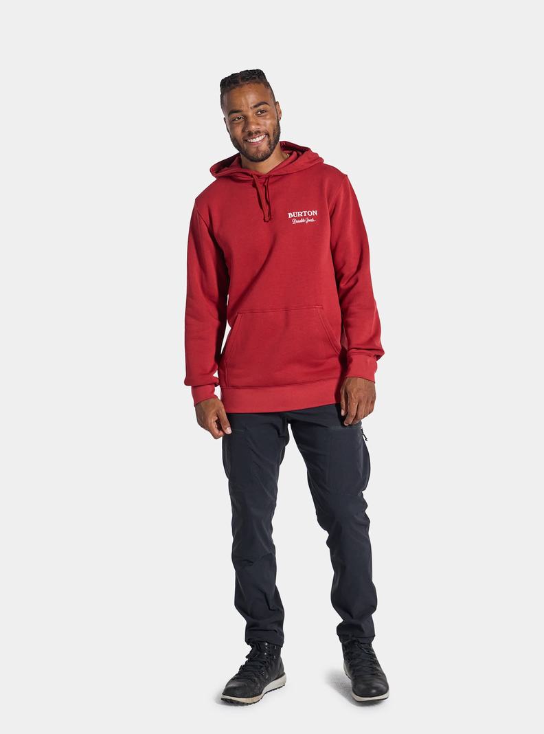 Burton Durable Goods Pullover Hoodie Damen Rot | 802-UBYWZP