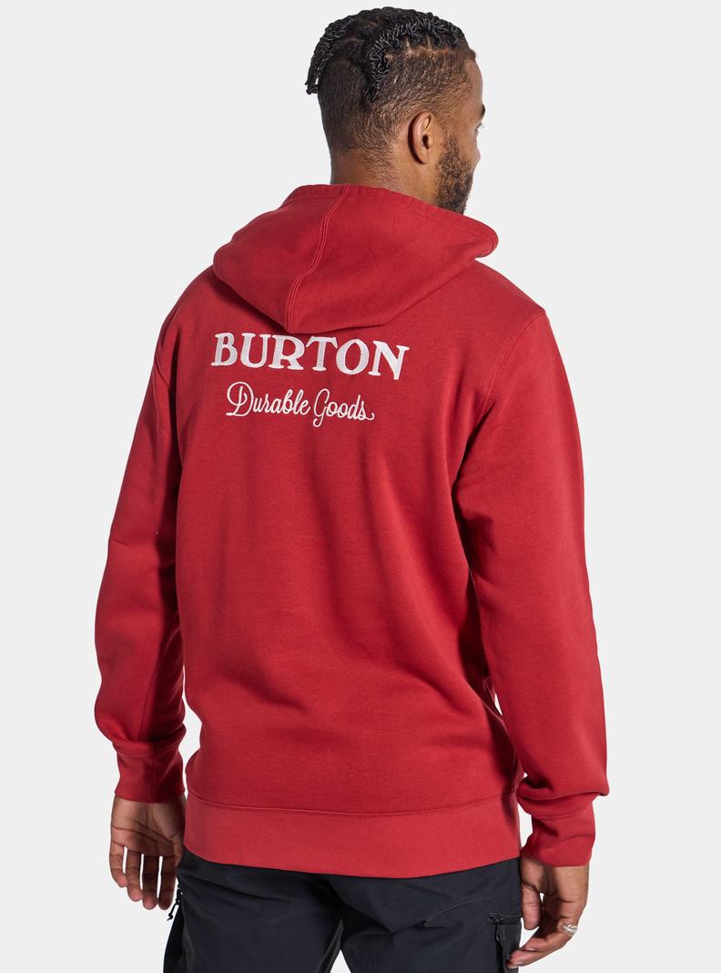 Burton Durable Goods Pullover Hoodie Damen Rot | 802-UBYWZP