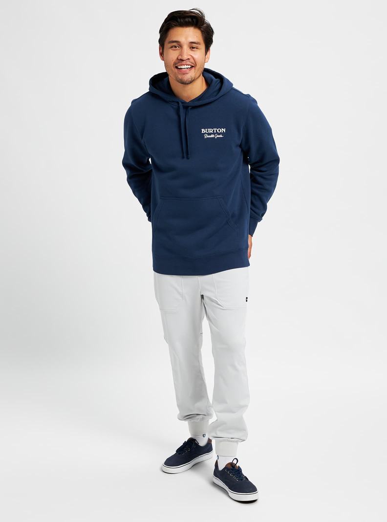 Burton Durable Goods Pullover Hoodie Damen Blau | 859-RUKNBE