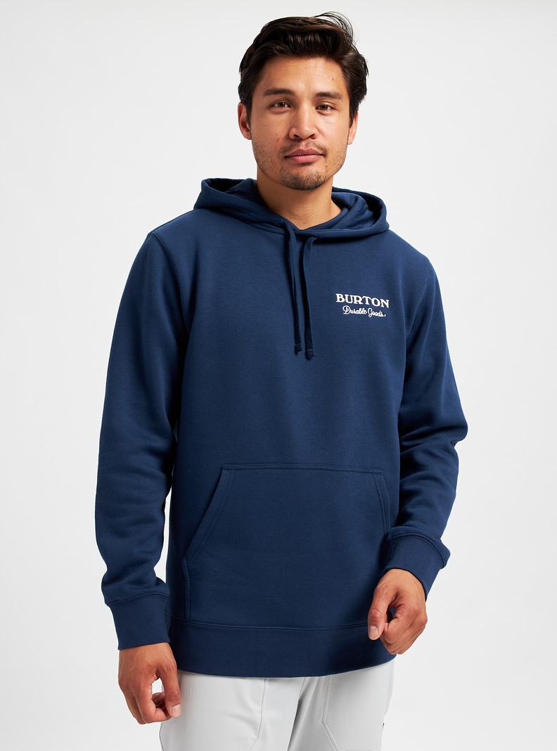 Burton Durable Goods Pullover Hoodie Damen Blau | 859-RUKNBE