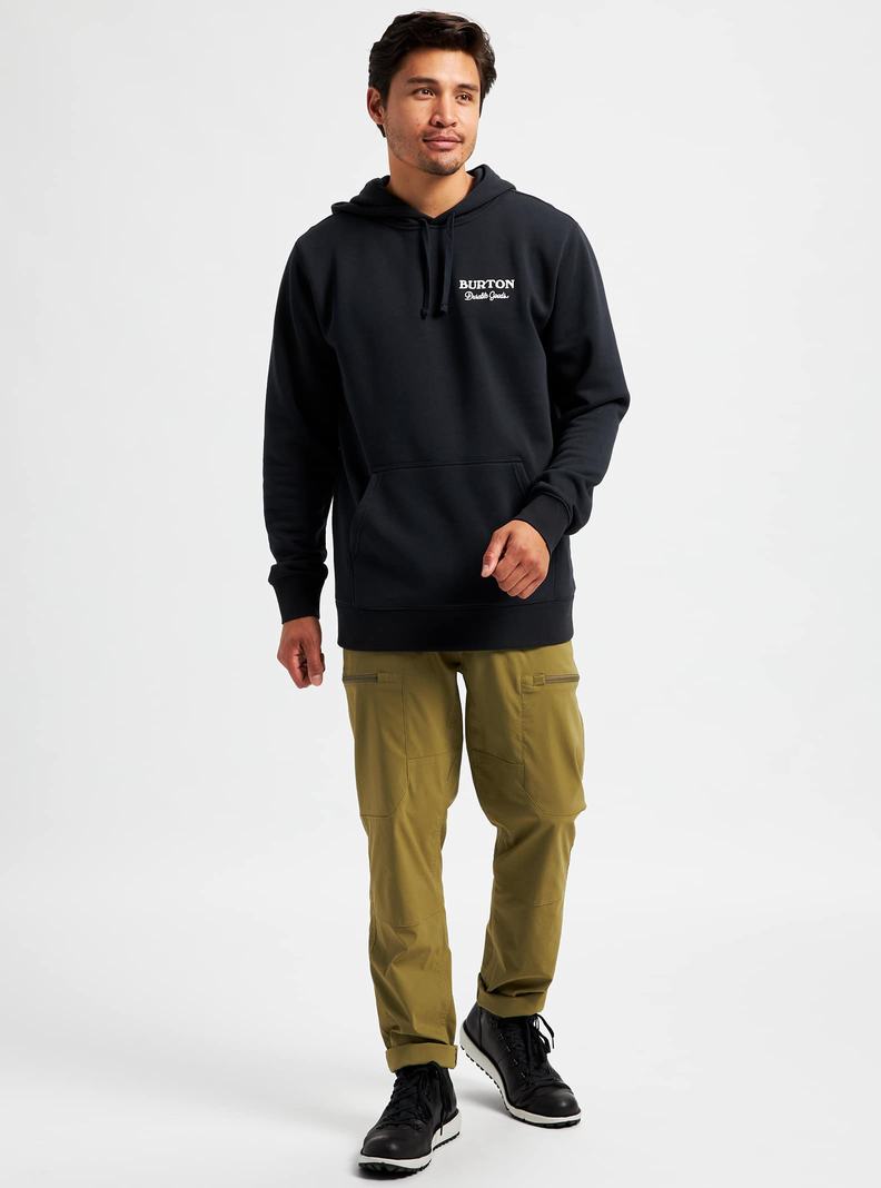 Burton Durable Goods Pullover Hoodie Herren Schwarz | 408-RGDJOQ