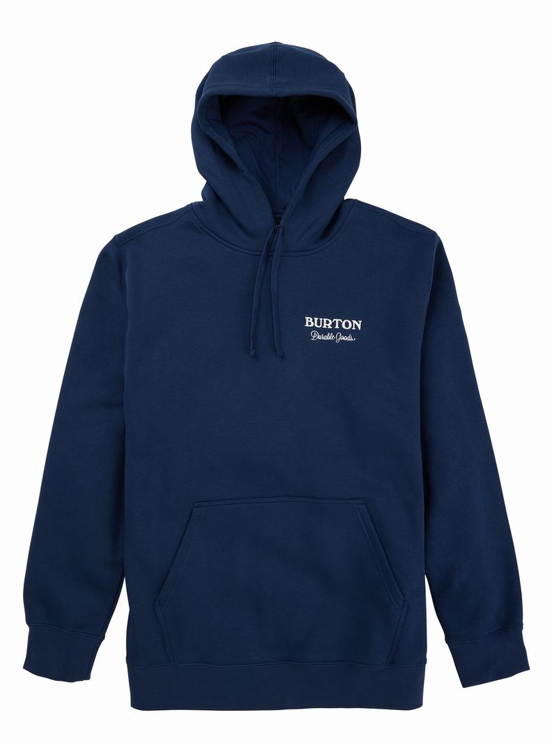 Burton Durable Goods Pullover Hoodie Herren Blau | 876-AIFHKS