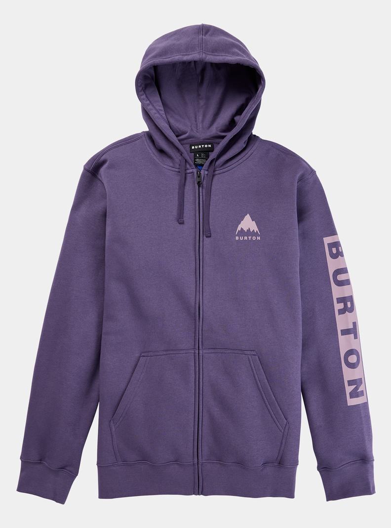 Burton Elite Full-Zip Hoodie Damen Lila | 723-IZUMBH