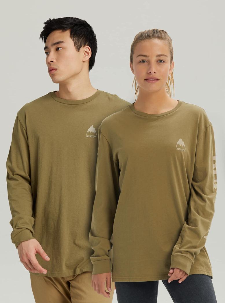 Burton Elite Long Sleeve T-Shirts Herren Olivgrün | 457-MVBXIJ