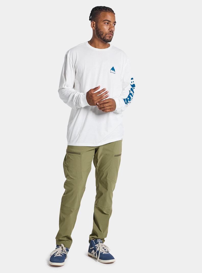 Burton Elite Long Sleeve T-Shirts Herren Weiß | 639-LYSIQP