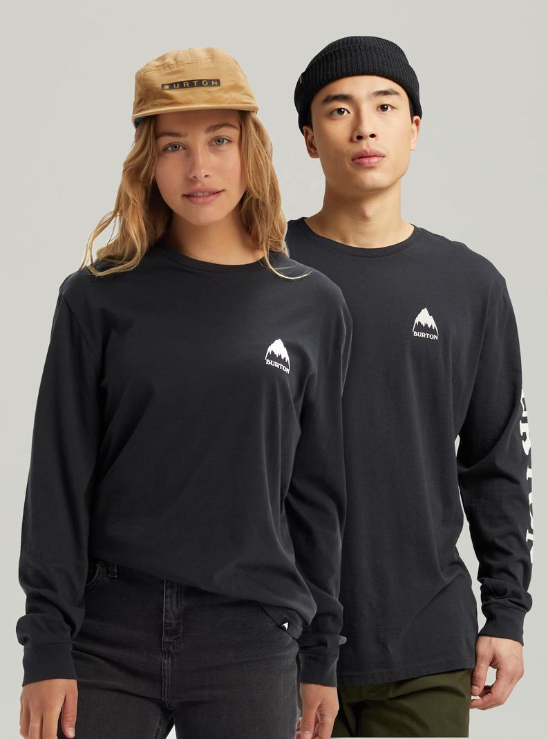 Burton Elite Long Sleeve T-Shirts Herren Schwarz | 703-YPQUZO