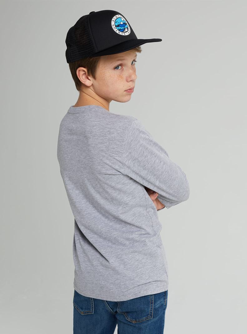 Burton Elite Long Sleeve T-Shirts Kinder Grau | 240-WDLMES