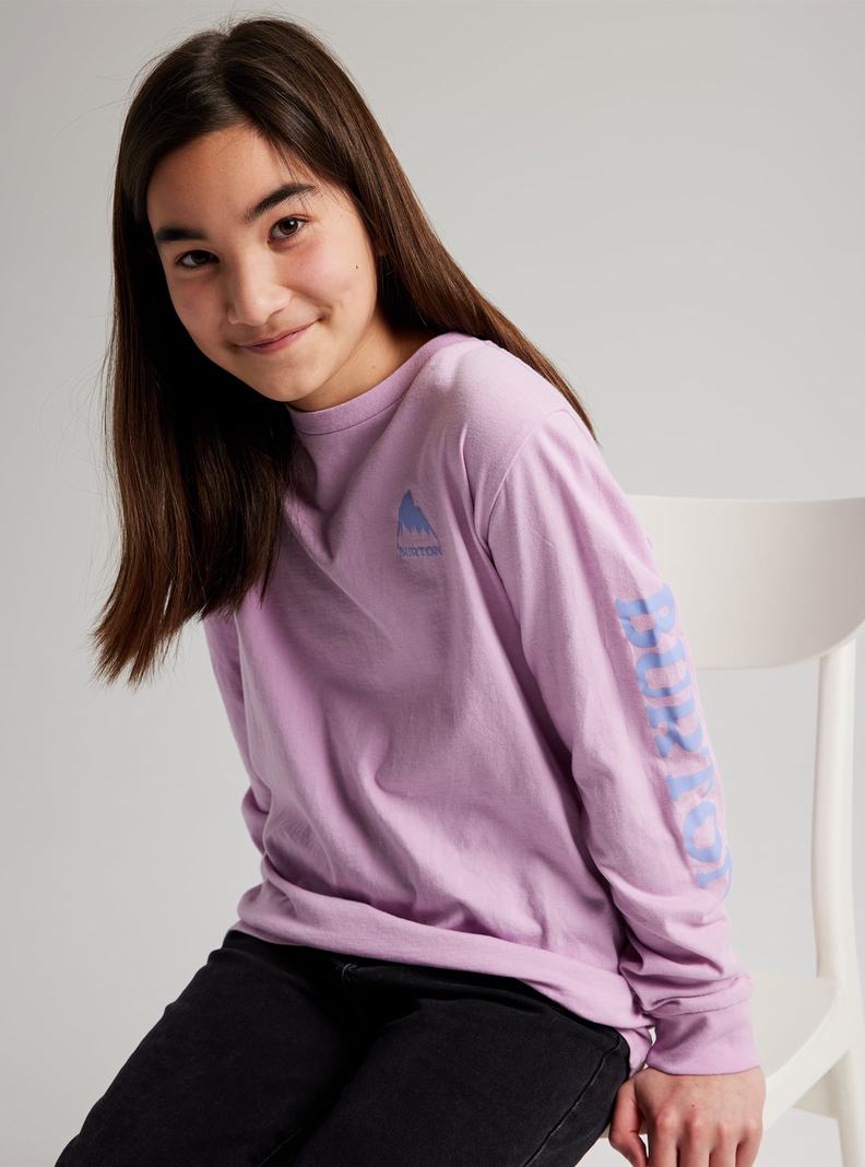 Burton Elite Long Sleeve T-Shirts Kinder Lila | 914-RSJHPO