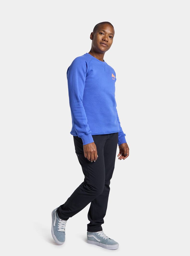 Burton Elite Sweatshirts Damen Blau | 396-ZXAYRK