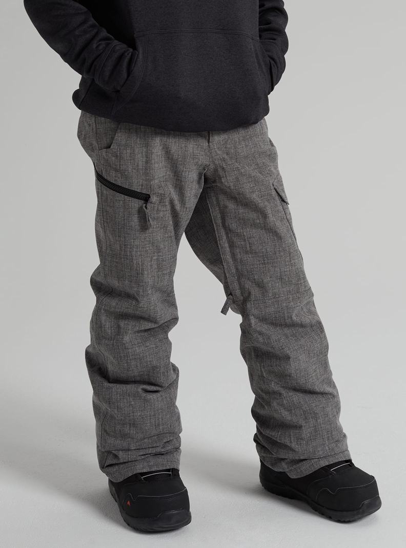 Burton Exile 2L Cargo Snowboardhose Kinder Grau | 813-UVDRGA