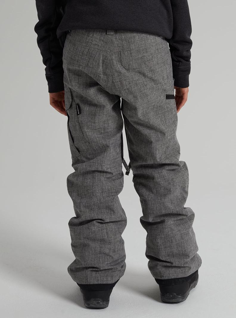 Burton Exile 2L Cargo Snowboardhose Kinder Grau | 813-UVDRGA