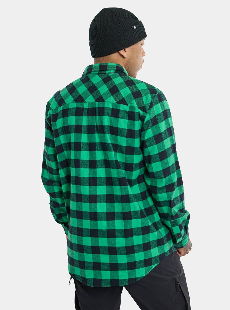 Burton Favorite Long Sleeve Flannel Hemd Herren Grün | 134-YHLBJS