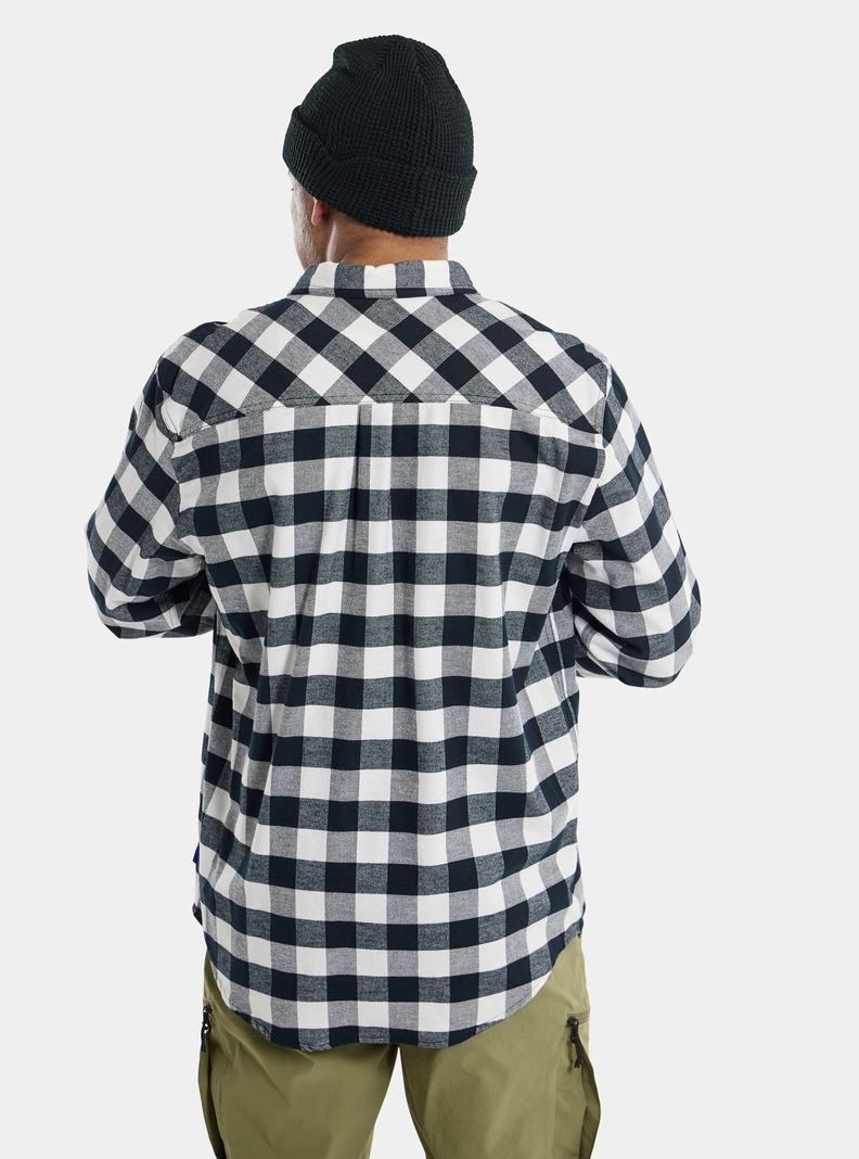 Burton Favorite Long Sleeve Flannel Hemd Herren Weiß | 154-BIGHNX
