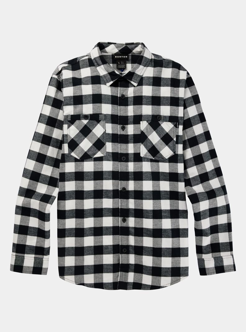 Burton Favorite Long Sleeve Flannel Hemd Herren Weiß | 154-BIGHNX