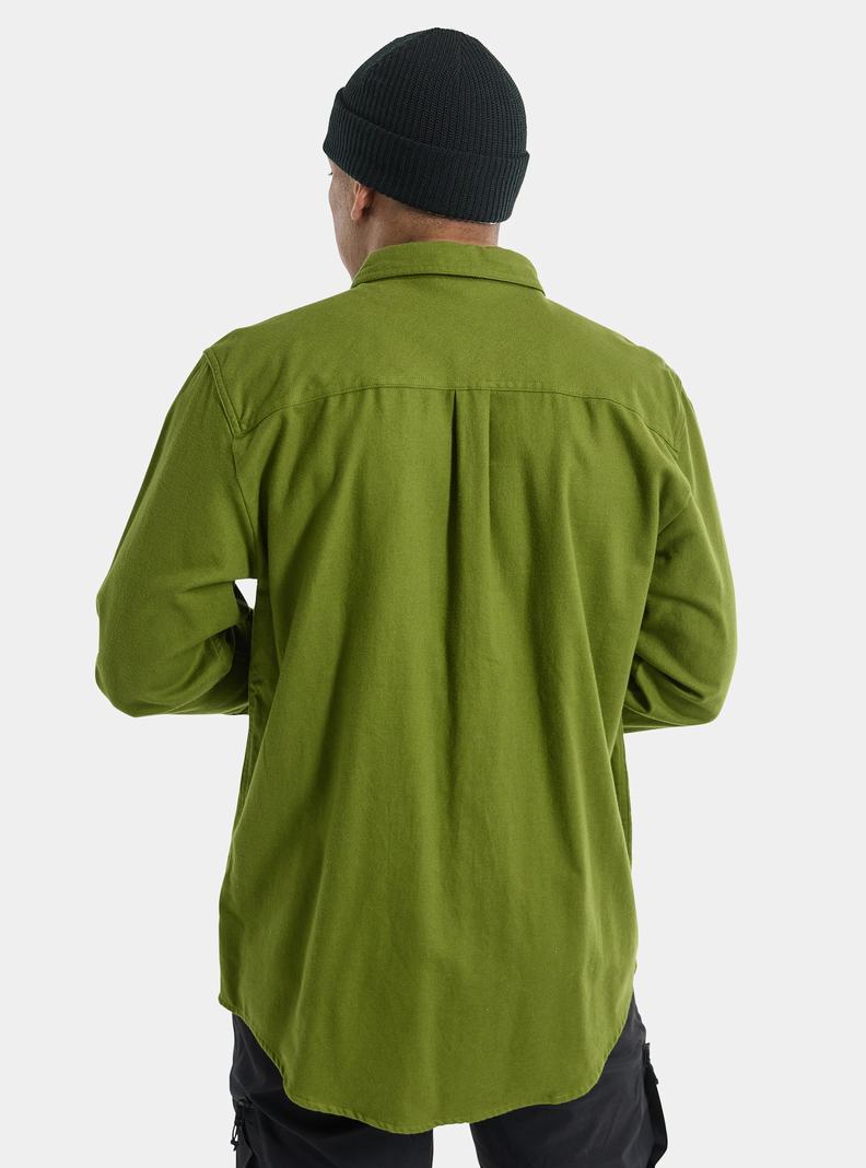 Burton Favorite Long Sleeve Flannel Hemd Herren Grün | 204-MTNHDG
