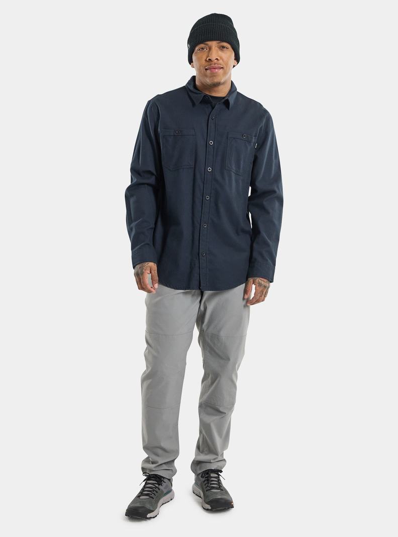 Burton Favorite Long Sleeve Flannel Hemd Herren Schwarz | 548-GWIYXZ