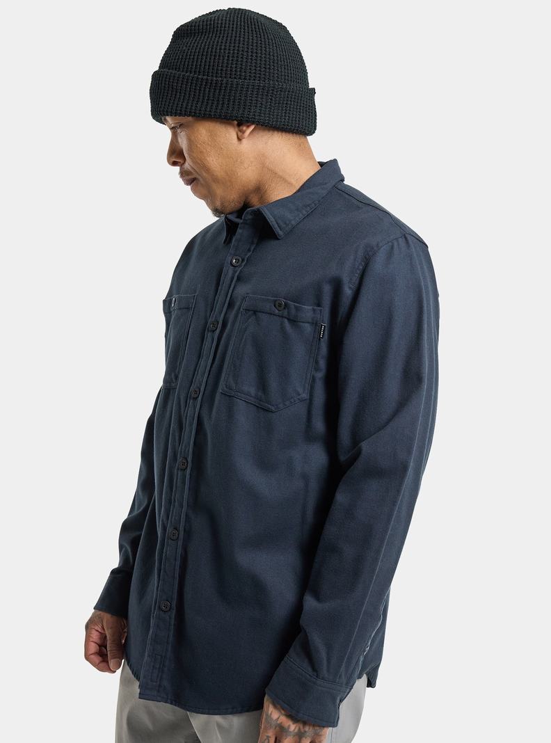 Burton Favorite Long Sleeve Flannel Hemd Herren Schwarz | 548-GWIYXZ