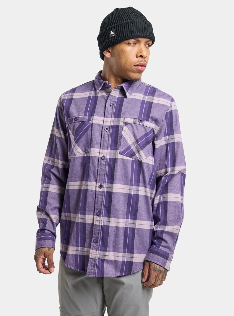 Burton Favorite Long Sleeve Flannel Hemd Herren Lila | 609-CPOLJX