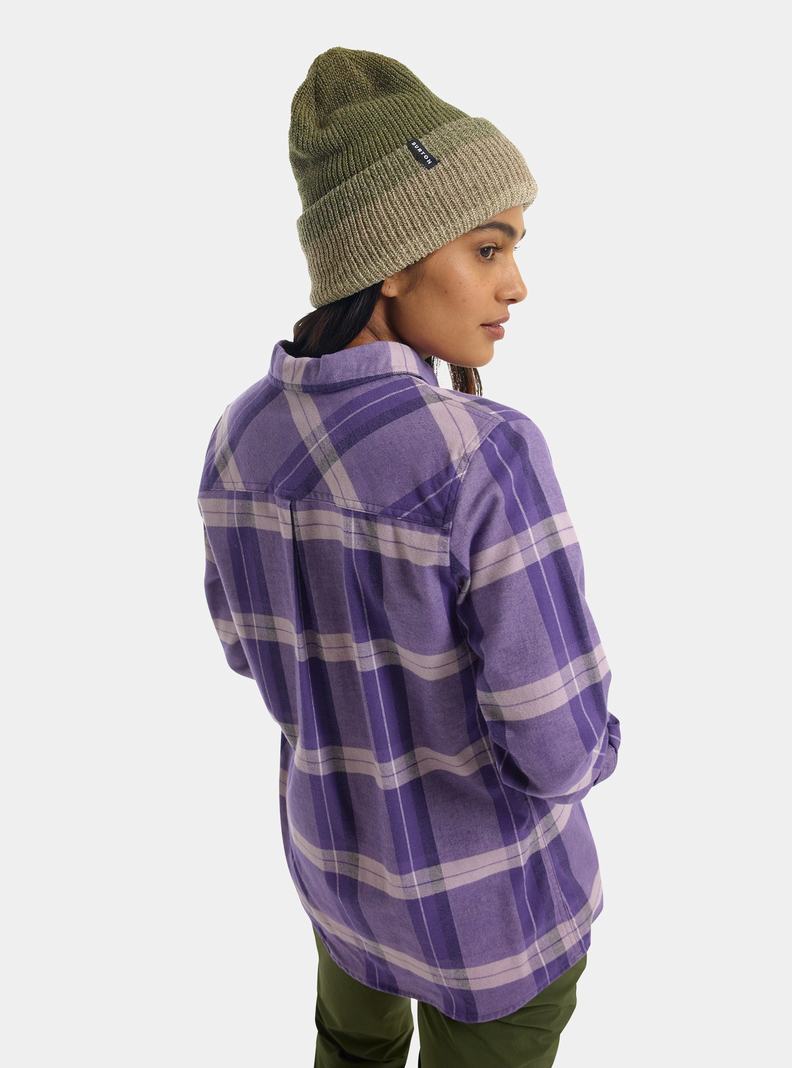 Burton Favorite Long Sleeve Flannel Hemd Damen Lila | 621-ERBCSK