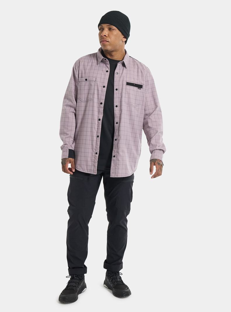 Burton Favorite Performance Long Sleeve Flannel Hemd Herren Lavendel | 257-OTSUCB